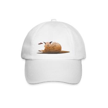 Sleepy fox - Baseballkappe - Weiß/Weiß - Vorne