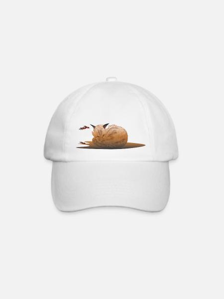 Sleepy fox - Baseballkappe - Weiß/Weiß
