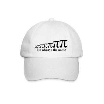 Entwicklung der PI-Zahl - Baseballkappe - Weiß/Weiß - Vorne