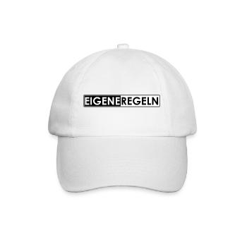 Eigene Regeln - Baseballkappe - Weiß/Weiß - Vorne