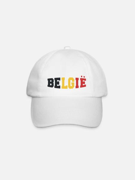Belgium Soccer Team - Belgien - Belgie - Baseballkappe - Weiß/Weiß