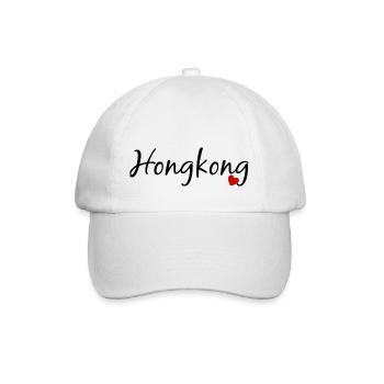 Hongkong - Baseballkappe - Weiß/Weiß - Vorne