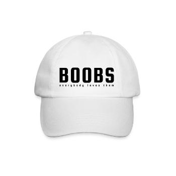 Boobs - Baseballkappe - Weiß/Weiß - Vorne