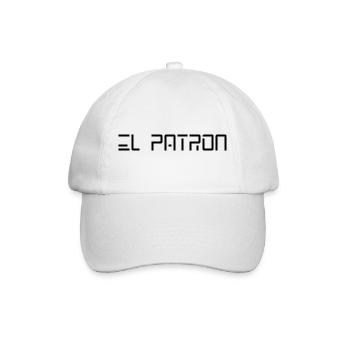 El Patron – Der Chef Look - Baseballkappe - Weiß/Weiß - Vorne