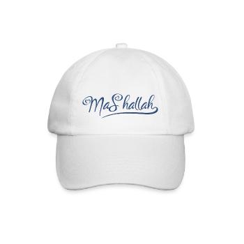 Mashallah - Baseballkappe - Weiß/Weiß - Vorne