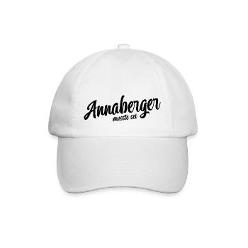 Annaberger musst du sein - Baseballkappe - Weiß/Weiß - Vorne