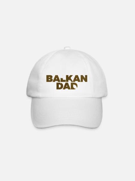 Balkan, Bosnien, Serbien, Kroatien, Jugoslawien, Mazedonien - Baseballkappe - Weiß/Weiß