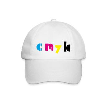 cmyk - Baseballkappe - Weiß/Weiß - Vorne