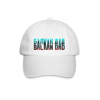Balkan papa bosnien serbien kroatien montenegro kosovo - Baseballkappe - Weiß/Weiß - Vorne