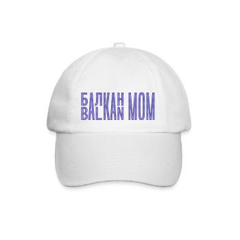 Balkan Mama Mama Bosnien Serbien Kroatien Montenegro - Baseballkappe - Weiß/Weiß - Vorne