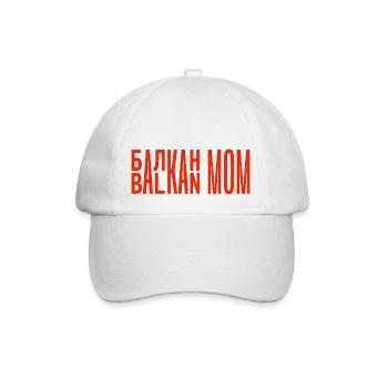 Balkan Mama Mama Bosnien Serbien Kroatien Montenegro - Baseballkappe - Weiß/Weiß - Vorne