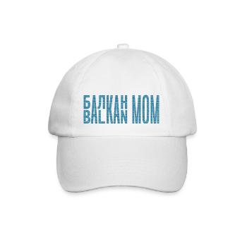 Balkan Mama Mama Bosnien Serbien Kroatien Montenegro - Baseballkappe - Weiß/Weiß - Vorne