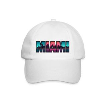 MIAMI BEACH - Baseballkappe - Weiß/Weiß - Vorne