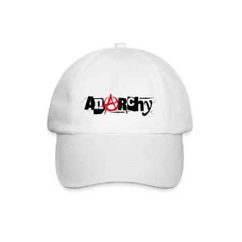 Anarchy - Baseballkappe - Weiß/Weiß - Vorne