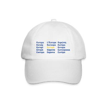 European Unity - Europe - Baseballkappe - Weiß/Weiß - Vorne