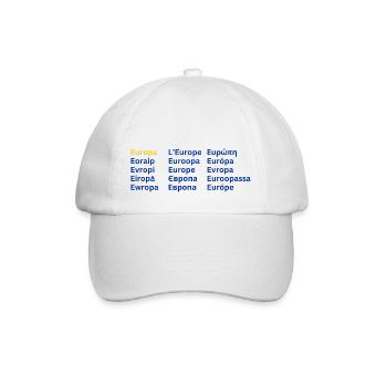 European Unity - Europa - Baseballkappe - Weiß/Weiß - Vorne