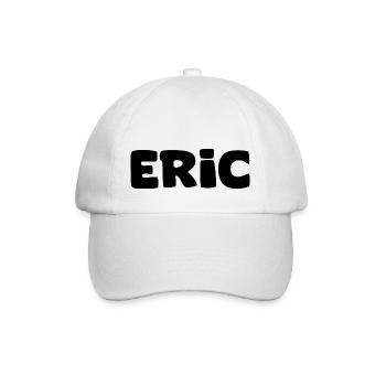 Name - Eric - Baseballkappe - Weiß/Weiß - Vorne