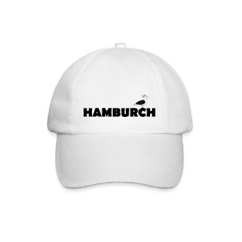 Hamburch - Baseballkappe - Weiß/Weiß - Vorne