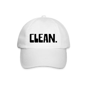 CLEAN - Baseballkappe - Weiß/Weiß - Vorne