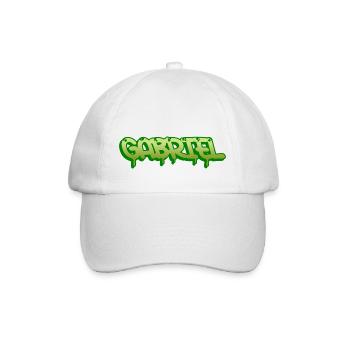 Graffiti name Gabriel - Baseballkappe - Weiß/Weiß - Vorne