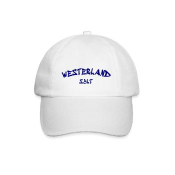 Westerland - Sylt - Nordsee - Anker - Möwe - Insel - Baseballkappe - Weiß/Weiß - Vorne