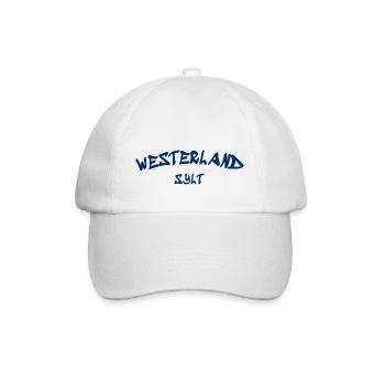 Westerland - Sylt - Nordsee - Anker - Möwe - Insel - Baseballkappe - Weiß/Weiß - Vorne