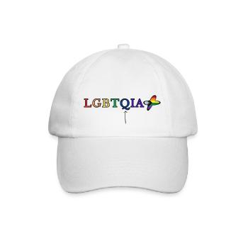 LGBTQIA+ - Baseballkappe - Weiß/Weiß - Vorne
