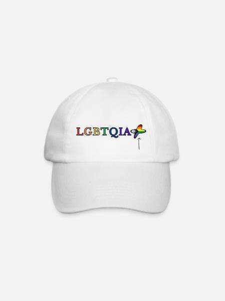 LGBTQIA+ - Baseballkappe - Weiß/Weiß