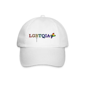 LGBTQIA+ - Baseballkappe - Weiß/Weiß - Vorne
