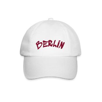 Berlin - Deutschland - Germany - Brandenburger Tor - Baseballkappe - Weiß/Weiß - Vorne