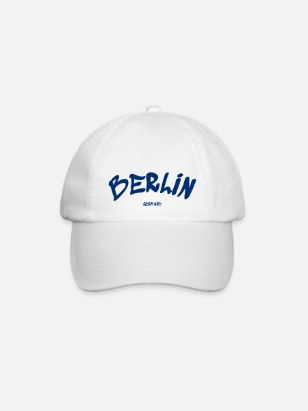 Berlin - Deutschland - Germany - Brandenburger Tor - Baseballkappe - Weiß/Weiß