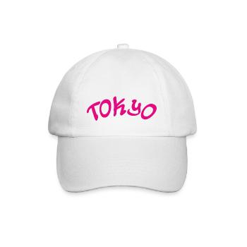 Tokyo - Japan - japanisch - Asien - Asia - Baseballkappe - Weiß/Weiß - Vorne
