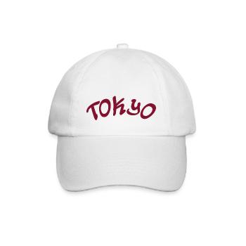 Tokyo - Japan - japanisch - Asien - Asia - Baseballkappe - Weiß/Weiß - Vorne