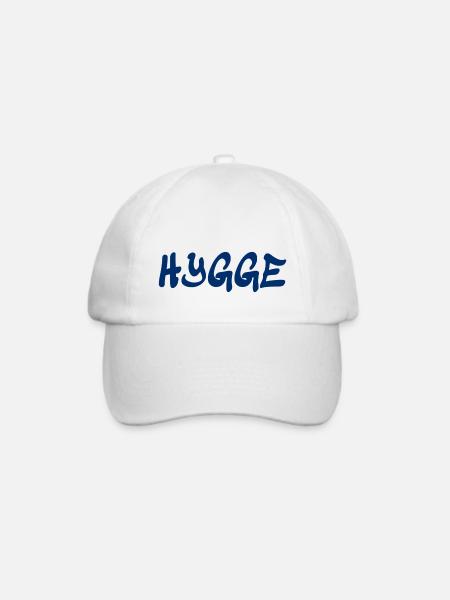 Hygge - Dänische Tradition - Lebensgefühl - Nett - Baseballkappe - Weiß/Weiß