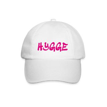 Hygge - Dänische Tradition - Lebensgefühl - Nett - Baseballkappe - Weiß/Weiß - Vorne