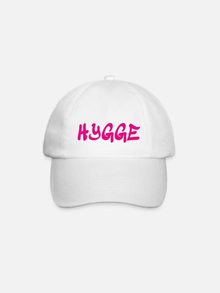 Hygge - Dänische Tradition - Lebensgefühl - Nett - Baseballkappe - Weiß/Weiß
