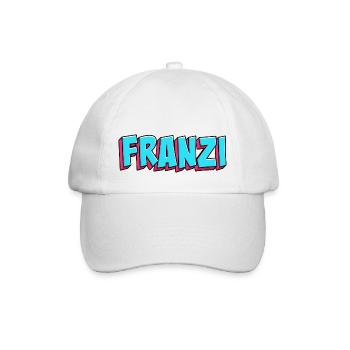 Name Motiv: Franzi - Baseballkappe - Weiß/Weiß - Vorne