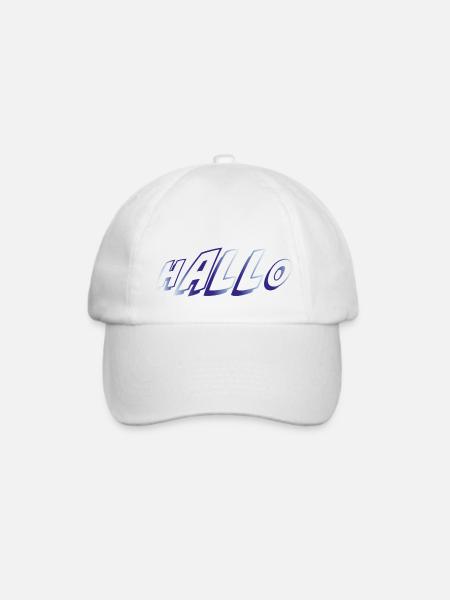 T Shirt hALLo - Baseballkappe - Weiß/Weiß