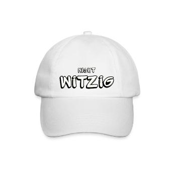 Nicht witzig - Baseballkappe - Weiß/Weiß - Vorne