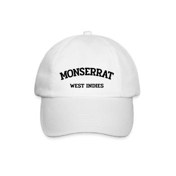 Monserrat - Plymouth - Karibik - West Indies - Baseballkappe - Weiß/Weiß - Vorne