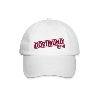 Dortmund - 0231 - Vorwahl - Baseballkappe - Weiß/Weiß - Vorne