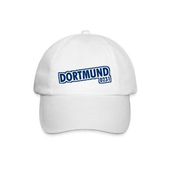 Dortmund - 0231 - Vorwahl - Baseballkappe - Weiß/Weiß - Vorne