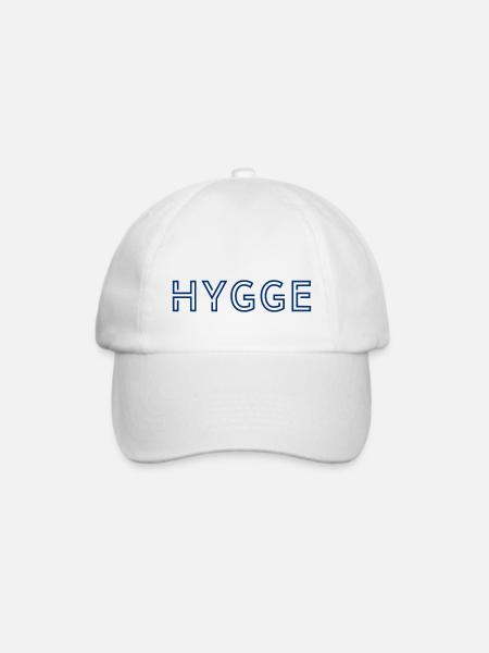 Hygge Scandinavian Lifestyle - Baseballkappe - Weiß/Weiß