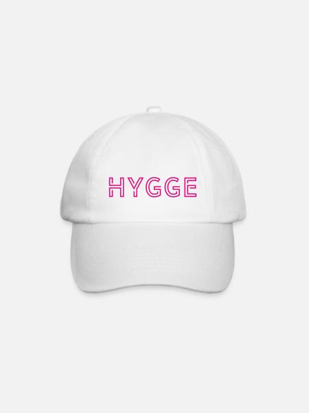 Hygge Scandinavian Lifestyle - Baseballkappe - Weiß/Weiß