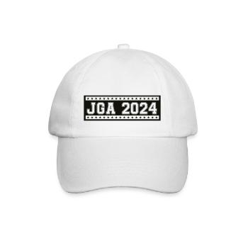 JGA 2024 stempel - Baseballkappe - Weiß/Weiß - Vorne