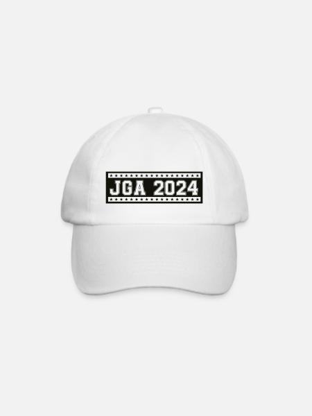 JGA 2024 stempel - Baseballkappe - Weiß/Weiß