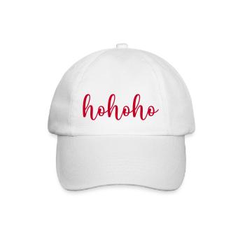 hohoho - Baseballkappe - Weiß/Weiß - Vorne