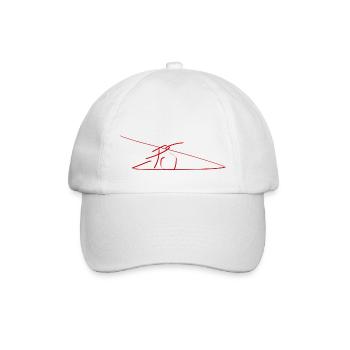 P/S Unterschrift - Baseballkappe - Weiß/Weiß - Vorne