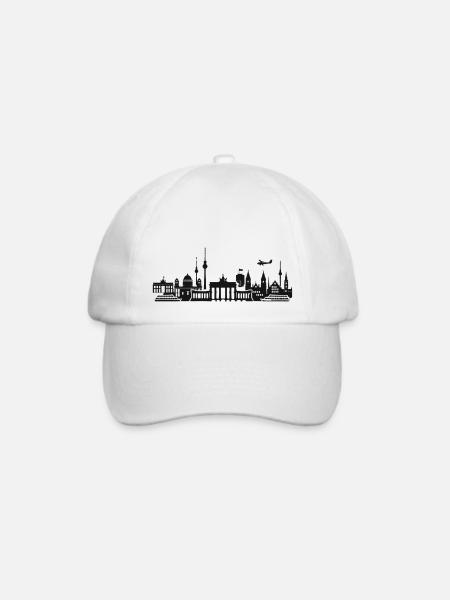 berlin - Baseballkappe - Weiß/Weiß