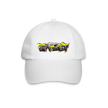 efFZet RAPpresent LoGo - Baseballkappe - Weiß/Weiß - Vorne